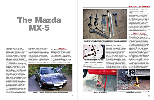 Pages du livre How to Restore: Mazda MX-5 / Miata Mk1 & 2 (1)