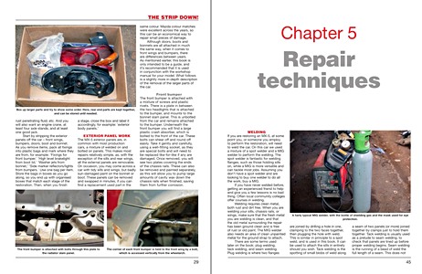 Páginas del libro How to restore: Mazda MX-5 / Miata Mk1 & 2 - Your step-by-step guide to restoring a Mazda MX-5 Miata (Veloce Enthusiast's Restoration Manual) (2)