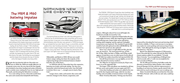 Pages du livre The American Dream - The Chevrolet Impala 1958-1971 (1)