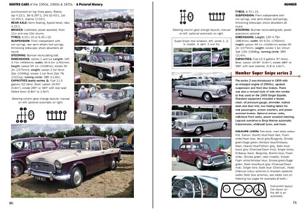 Seiten aus dem Buch Rootes Cars of the 50s, 60s & 70s: A Pict History (1)