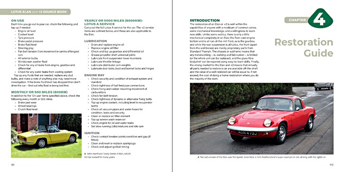 Pages du livre Lotus Elan and Plus 2 Source Book (1)