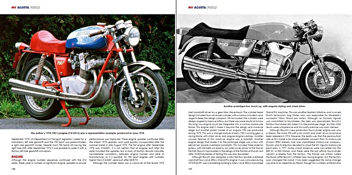 Strony książki The Book of the Classic MV Agusta Fours (2)