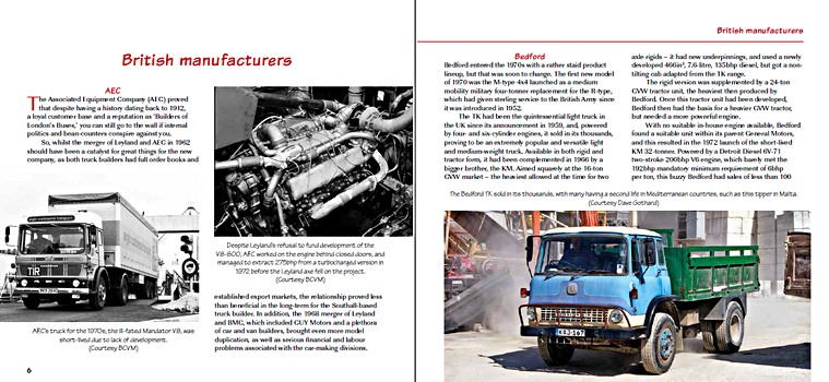 Bladzijden uit het boek British and European Trucks of the 1970s (1)