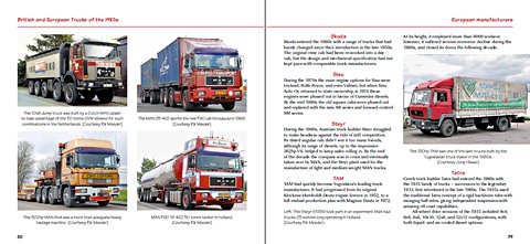 Pages du livre British and European Trucks of the 1980s (1)