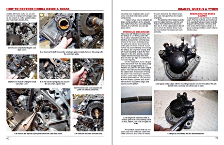 Strony książki How to restore: Honda CX500 & CX650 (1978-1983) (1)
