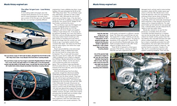 Pages of the book Mazda Rotary-Engined Cars: From Cosmo 110S to RX-8 (1)