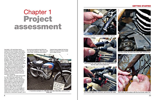 Pages du livre How to restore: Classic Off-Road Motorcycles (1)