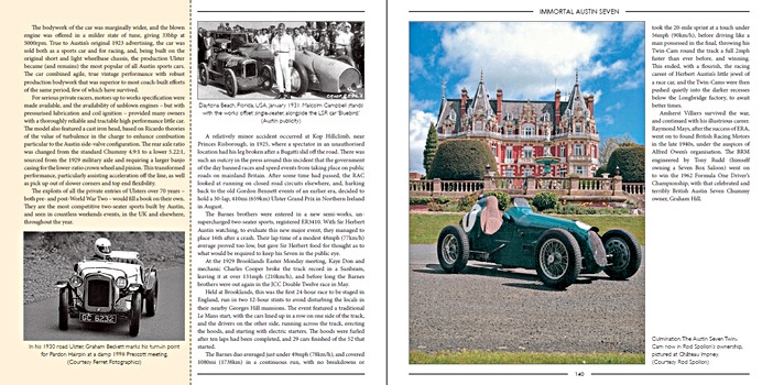 Bladzijden uit het boek Immortal Austin Seven (2)