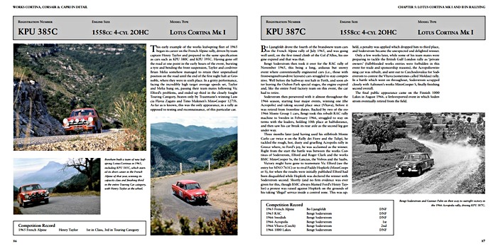 Bladzijden uit het boek Works Cortina, Capri & Corsair in Detail (1)