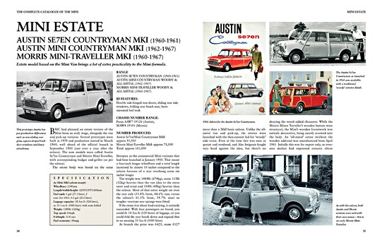 Bladzijden uit het boek The Complete Catalogue of the Mini (1)