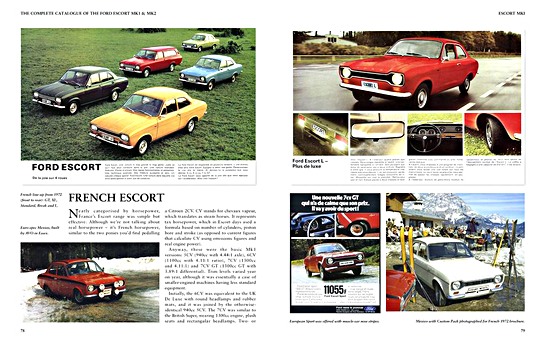 Bladzijden uit het boek Complete Catalogue of the Ford Escort Mk1 & Mk2 (1)