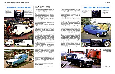 Seiten aus dem Buch Complete Catalogue of the Ford Escort Mk1 & Mk2 (2)