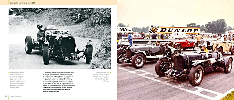 Bladzijden uit het boek Aston Martin Ulster: The history of CMC 614 (1)