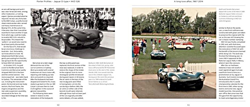 Strony książki Jaguar D-Type - The Story of XKD526 (1)