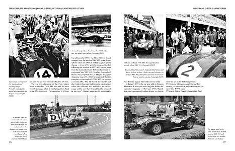 Pages du livre The Complete Register of Jaguar C-, D- and LW E-types (1)