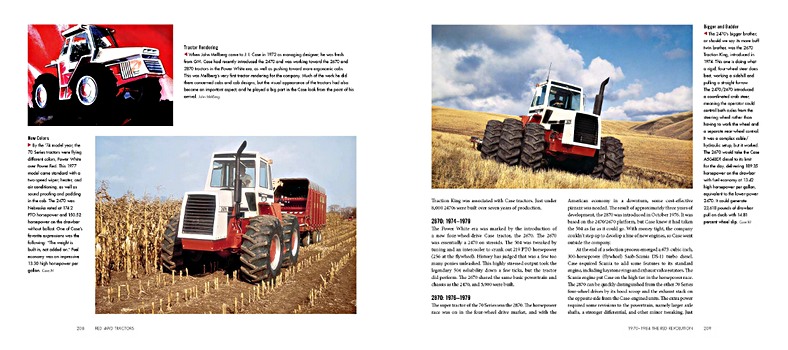 Bladzijden uit het boek Red 4WD Tractors 1957 - 2017 (2)