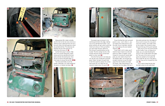 Bladzijden uit het boek Volkswagen Bay Transporter Restoration Manual (1)