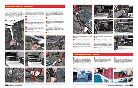 Pages du livre L/Rover 90, 110, Defender Restoration Manual (1)