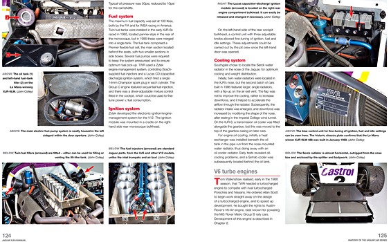 Páginas del libro Jaguar XJR-9 Owners Workshop Manual : 1985 to 1992 (2)