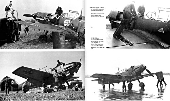 Pages du livre Die 109 - Die Entwicklung eines legendaren Flugzeugs (1)