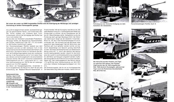 Bladzijden uit het boek Panzer V Panther und seine Abarten (Spielberger) (1)