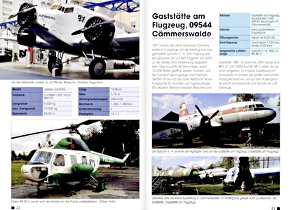 Seiten aus dem Buch Museumsflugzeuge und Museen - D, A, CH (2)