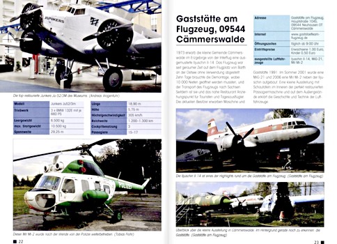 Bladzijden uit het boek Museumsflugzeuge und Museen - D, A, CH (2)