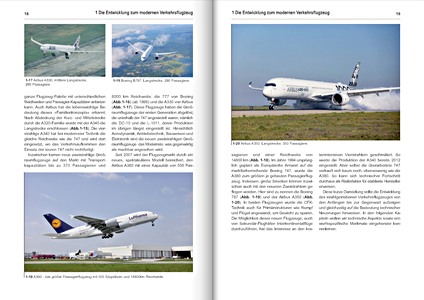 Strony książki Die Technik des modernen Verkehrsflugzeuges (1)