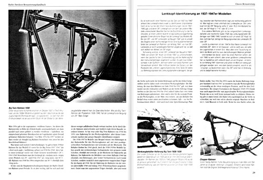 Pages of the book Harley-Davidson Modelle (1937-1964): Restaurierung (2)