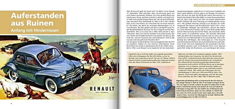 Bladzijden uit het boek Renault 4 CV - Das Cremeschnittchen (1)