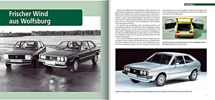 Páginas del libro VW Scirocco & Corrado - Die sportlichen VW (1)