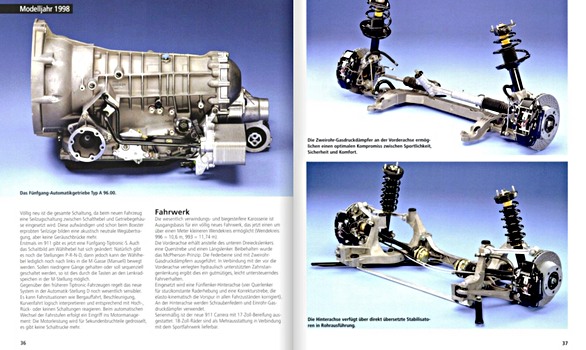 Pages du livre Porsche 911 - Techn. Dok. wassergekuhlte Sportwagen (2)