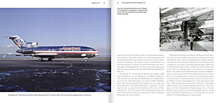 Pages of the book Boeing 727 - Die Flugzeugstars (2)