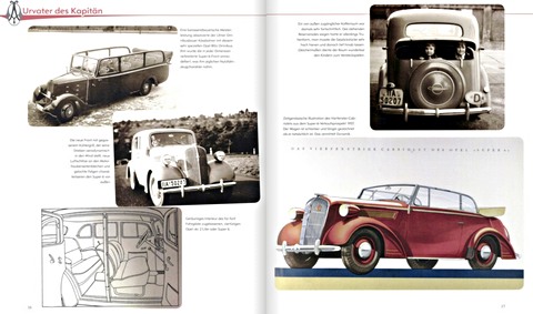 Seiten aus dem Buch Die Grossen Opel - Kapitan, Admiral, Diplomat, Monza (1)