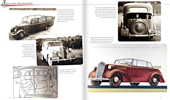 Pages of the book Die Grossen Opel - Kapitan, Admiral, Diplomat, Monza (1)