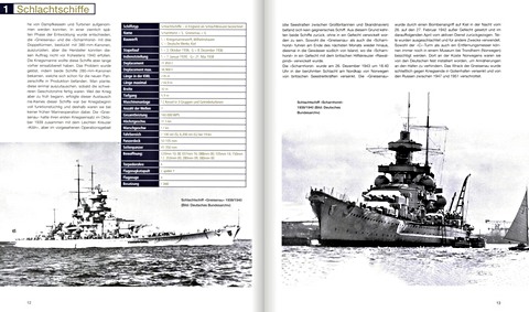 Strony książki Deutsche Kriegsschiffe - Grosskampfschiffe, Zerstörer, Torpedoboote 1933-1945 (1)