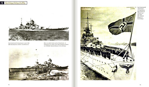 Strony książki Deutsche Kriegsschiffe - Grosskampfschiffe, Zerstörer, Torpedoboote 1933-1945 (2)