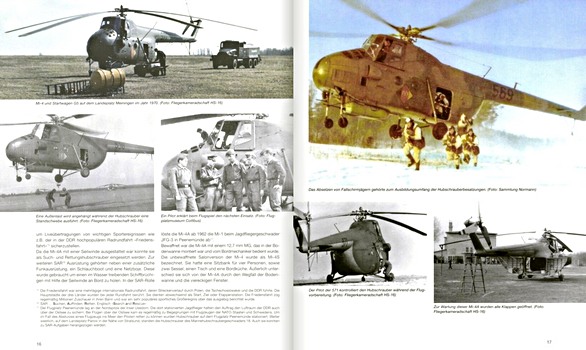 Pages du livre Hubschrauber, Transporter und Schulflugzeuge der NVA (1)