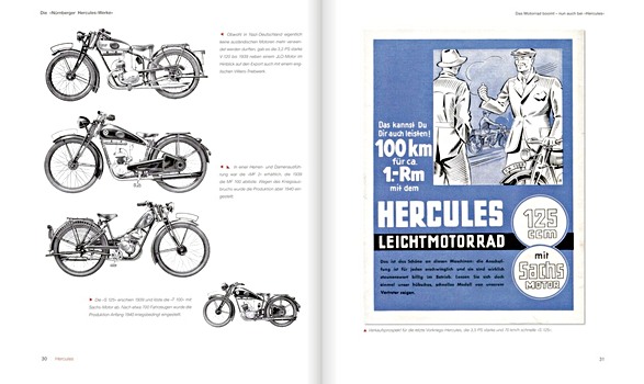 Bladzijden uit het boek Hercules - Motorräder, die Geschichte machten (1)