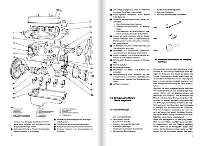 Páginas del libro Ford Escort - 1100, 1300, 1600, Mexico, RS 2000 (1975-8/1980) - Bucheli Reparaturanleitung (1)