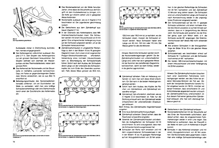 Páginas del libro Mercedes-Benz Serie 124 Diesel - 200 D, 250 D, 300 D (ab 1985) - Bucheli Reparaturanleitung (1)