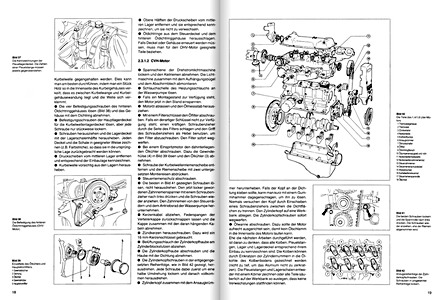 Páginas del libro Ford Escort - 1.1, 1.3, 1.4, 1.6-Liter Benzinmotoren (ab 9/1986) - Bucheli Reparaturanleitung (1)