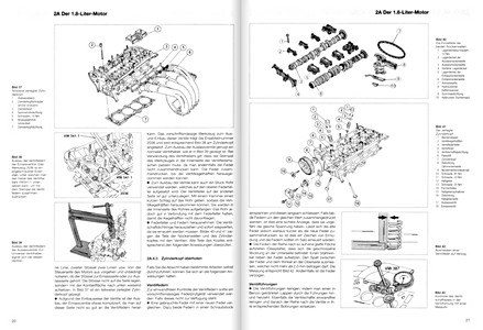 Páginas del libro VW Golf IV, Bora - 1.8 L, 1.8 L Turbo, 2.3 L VR5 (1998-2001) - Bucheli Reparaturanleitung (1)