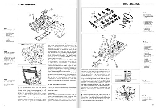 Pages of the book [1248] VW Golf IV, Bora - 1.8 L/2.3 L VR5 (98-01) (1)