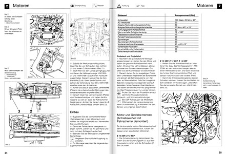 Páginas del libro Opel Corsa C - Benziner (2000-2006) - Bucheli Reparaturanleitung (1)