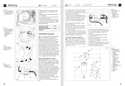 Páginas del libro Audi A4 - Benziner und Diesel (2000-2007) - Bucheli Reparaturanleitung (1)