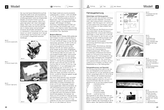 Páginas del libro [1318] VW Golf VI - Diesel (ab MJ 2009/2010) (1)