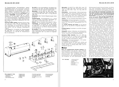 Páginas del libro Mercedes-Benz Typ 220 b, 220 Sb, 220 SEb (W111) (1959-1965) (Band 1/2) - Bucheli Reparaturanleitung (1)