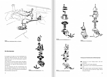 Páginas del libro Simca 1000 - LS, GLE, GLS, Special, Rallye 1, Rallye 2 (1961-7/1976) - Bucheli Reparaturanleitung (1)