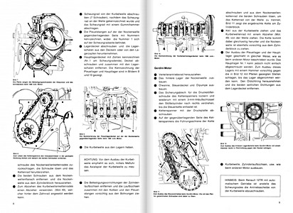 Páginas del libro Renault 12 - L, TL, TS, TR, Gordini (ab 1969) - Bucheli Reparaturanleitung (1)